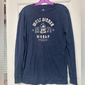 🔴FINAL SALE🔴Disney Parks Blue Graphic Tee long sleeve
